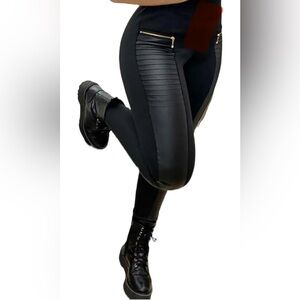 Chic Me Faux Leather Leggings